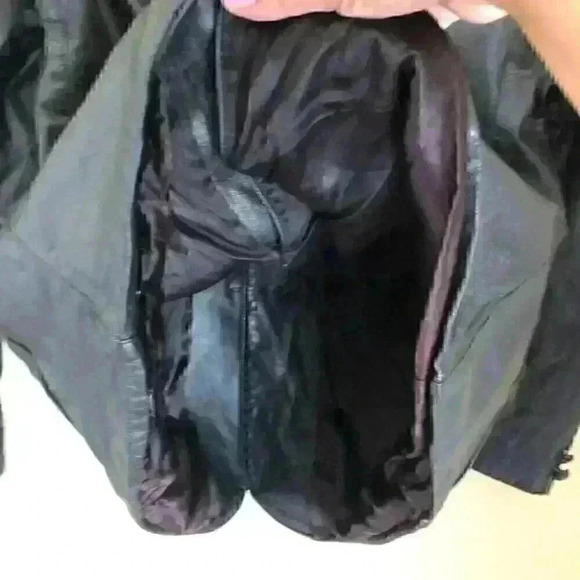 VTG Fidelity Union Made 60s 70s Genuine Black Leather Jacket Men' s Labeled 44 - Picture 8 of 10